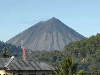 Archive photo: Inierie, a stratovolcano, which overlooks the town of Bajawa on Flores in Indonesia.
