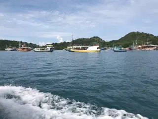 Archive photo: Labuan Bajo from a boat.