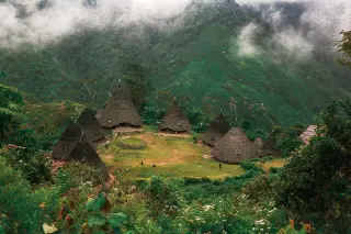 Archive photo: Wae Rebo’s main characteristics are their unique houses, which they call Mbaru Niang.