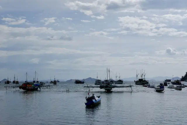 Yukai tourist vessel grounds near Seture Island on Komodo route